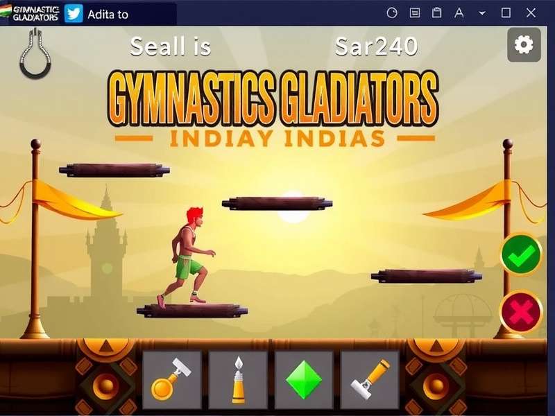 Intense Gymnastics Action in GGI Gymnastics Gladiators India Gameplay